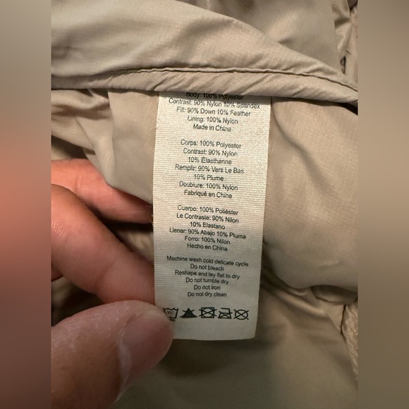 ALO Yoga Off Duty Satin Bomber Jacket in Tan Gravel Size Medium - Picture 8 of 15